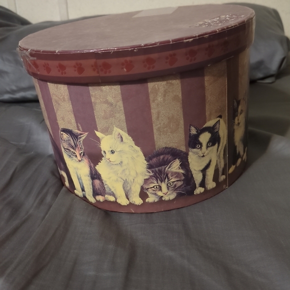 Kitty City Revelations Box with Tray inserts Lid  7.5x5in Round Box - Picture 2 of 7